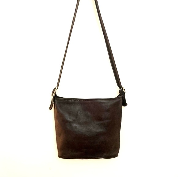 DISTRESSED LEATHER Handmade Crossbody Bag, Charcoal - Picture 1 of 8